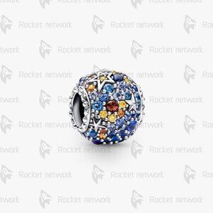 Pandora Planet Mercury & Stars Sparkling Charm